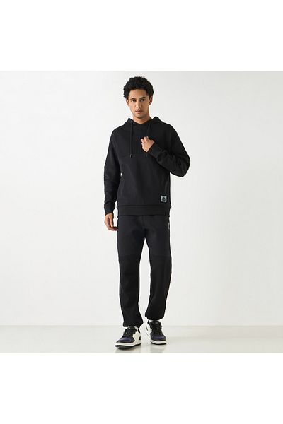 Kappa Logo Applique Sweatshirt With Long Sleeves And Drawstring Closure