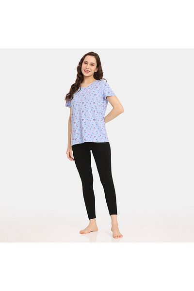 Zivame Set Of 2 - Printed T-shirt With Short Sleeves