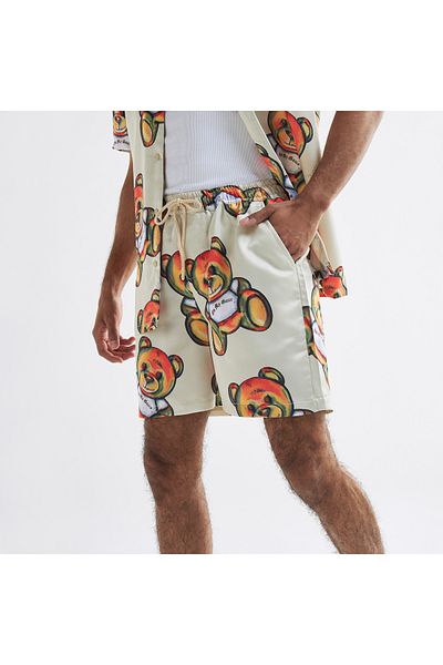 FAV Printed Satin Lounge Shorts