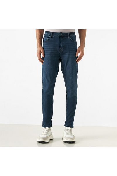 Lee Cooper بنطال جينز سكيني فيت متوسط الارتفاع مع جيوب