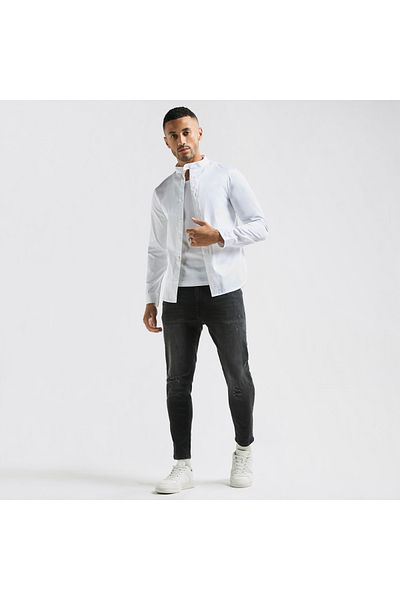 FAV Mandarin Collar Shirt With Long Sleeves
