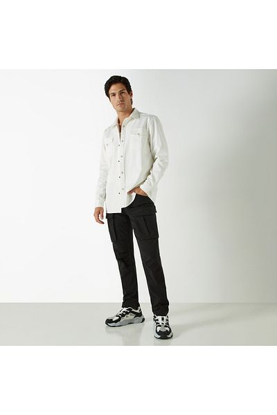 ECKO Unltd Solid Relaxed Fit Cargo Pants With Pockets