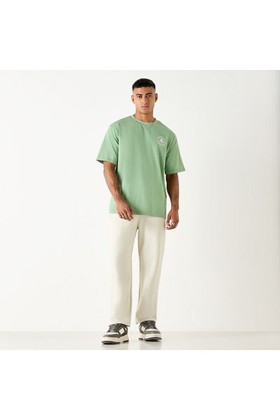Starter Logo Print Crew Neck T-shirt With Short Sleeves