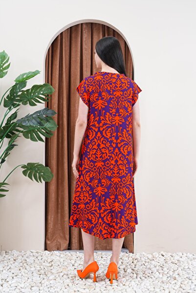 WestBound Rochie de vară Tirm din viscoză cu mâneci scurte |   Rochie de plajă |   Rochie acasă |    Rochie de sarbatoare