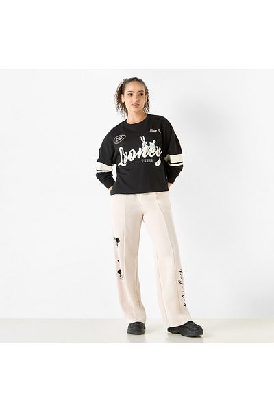 SP Characters Looney Tunes Print Sweatshirt With Long Sleeves