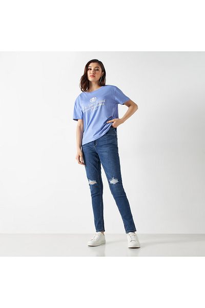 Lee Cooper Super Skinny Fit Distressed Jeans