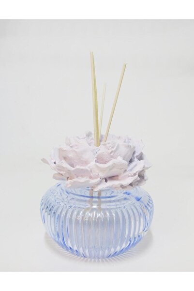 Missi Kristal Şişe Mavi Gül Taşlı Yasemin Sandal Oda Kokusu