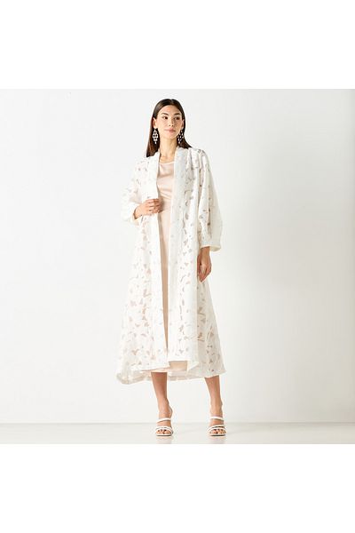 Iconic Textured Kimono Shrug With Long Sleeves