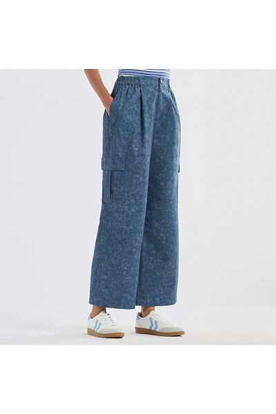 FAV Printed Wide Leg Cargo Pants