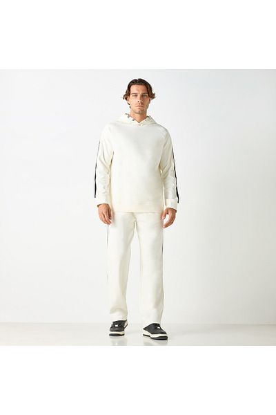 Iconic Tape Detail Hooded Sweatshirt With Raglan Sleeves