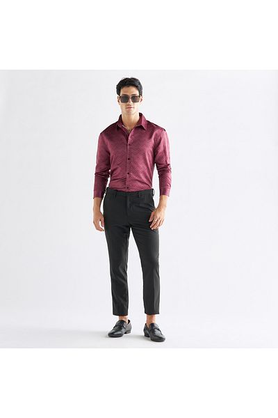 FAV Printed Satin Evening Shirt