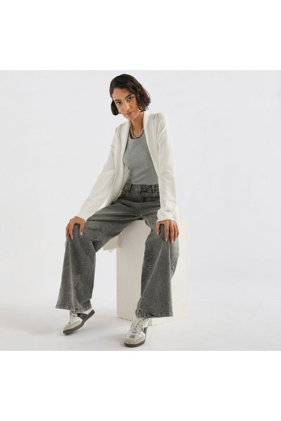 FAV Open Front Longline Cardigan