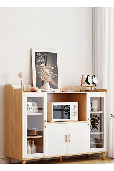 sharpdo Large Capacity Kitchen Cabinet, Independent Multi-Functional Sideboard 120*40*94CM