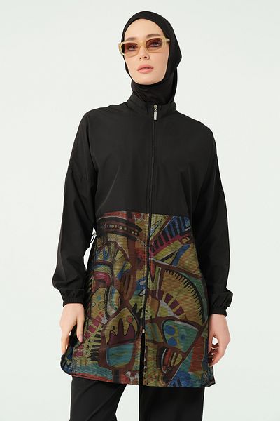 ALFASA Mistral Mesh Detailed Hijab Swimsuit