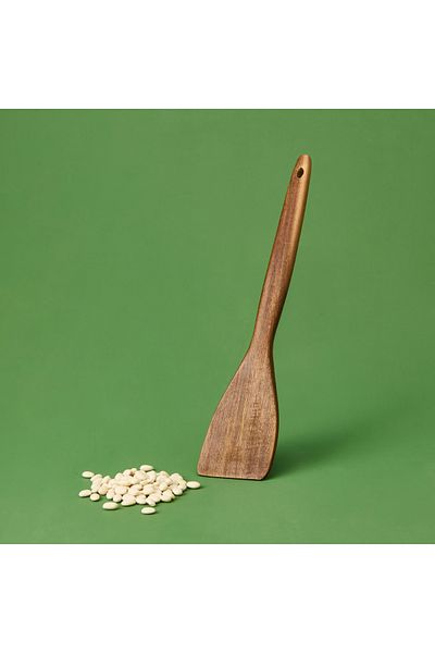 MİEN Mien Handy Oval Acacia Serving Spatula - Brown - 34 cm