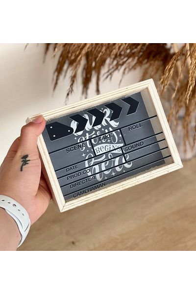 Gift Moda Ξύλινος κουμπαράς με σχέδιο κουδουνιών