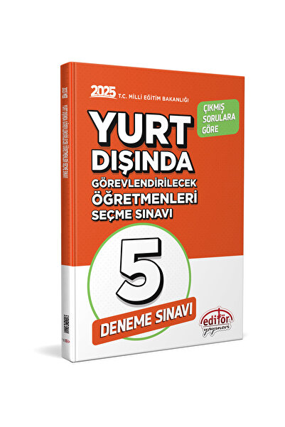 Editör Yayınevi Editör 2025 Meb Yurt Dışında Görevlendirilecek Öğretmenleri S...