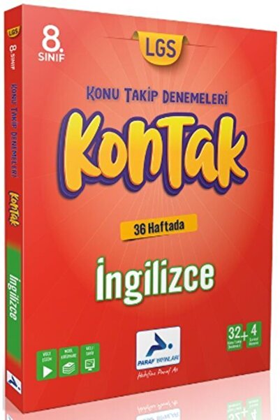 Prf Yayınları Paraf Yayınları 8. Sınıf İngilizce Kontak Konu Takip Denemeleri