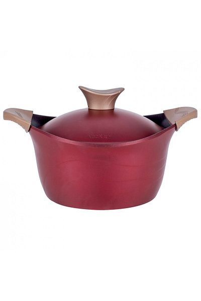 Neoklein Neoklein CS20 pot with lid, diameter 20 cm, capacity 2.1 L, cast aluminum, Red