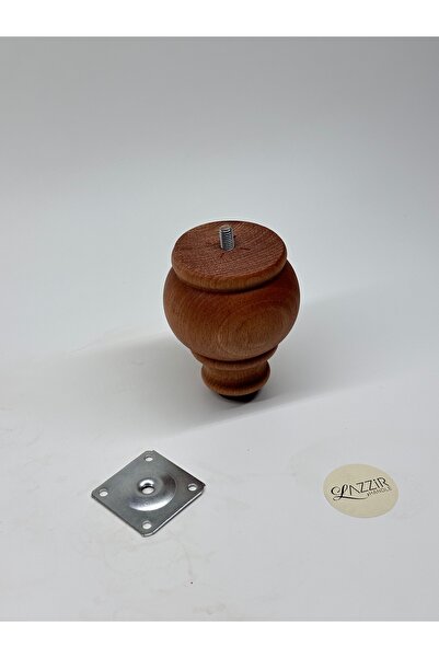 lazzir handle Ahşap Orta Top Bohem Ayak (A26) (Çap-7,5..Yükseklik-10) 4 Lü Ay...