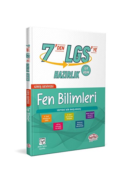 Editör Yayınevi Editör 7'den LGS ye Fen Bilimleri Hazırlık İlk Adım Editör Ya...