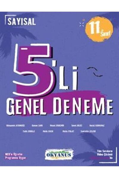 Okyanus Yayınları OKYANUS YAYINCILIK 11. SINIF ICEBERG 5'Lİ SAYISAL DENEME