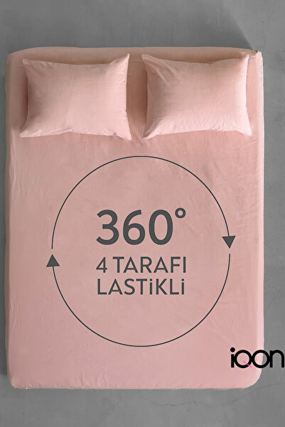 İQON Ranforce Woven Fitted Sheet Set Single - 21 Colors