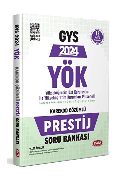 Data Yayınları Data 2024 Gys Yök Ile Kurumları Personeli Prestij Soru Bankası...