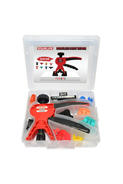 Star Klips Set Pense Boyasız Göçük Çektirme Kırmızı Pdr Plastik Kutulu (YENİ)