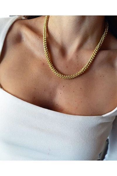 Juju Bronze Dumbbell Necklace