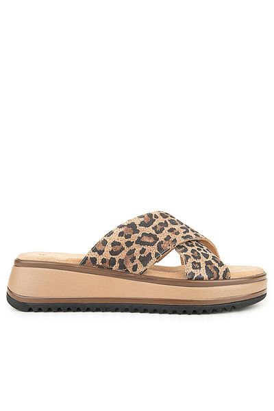 Hush Puppies Γυναικείες παντόφλες από γνήσιο δέρμα ανατομική σόλα Hou