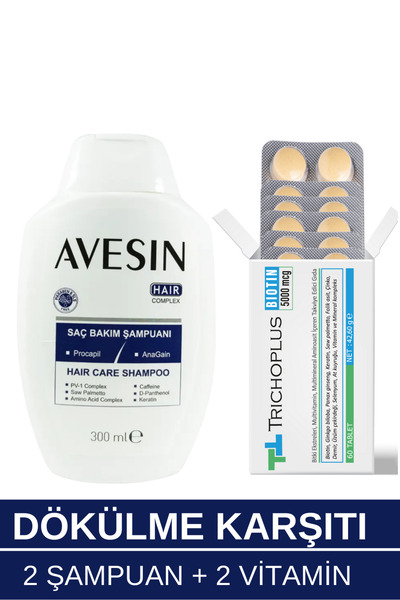 avesin dökülme karşıtı şampuan vitamin 2+2