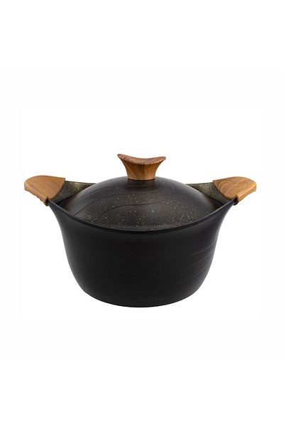 Neoklein Pot with lid Neoklein CS24, diameter 24 cm, capacity 4.2 L, aluminum, non-stick coating, Black