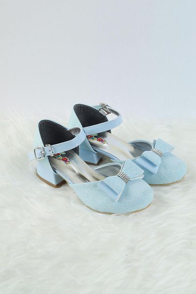 Moda Lime Pantofi cu toc pentru fete - Pantofi rochii de seara de nunta cu fundita si detaliu transparent
