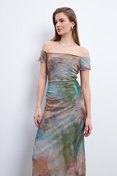 Know Γυναικείο φόρεμα από τούλι με μοτίβο βαφής