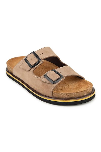 Hush Puppies Brasa Anatomical Sole Genuine Leather Men's Slippers