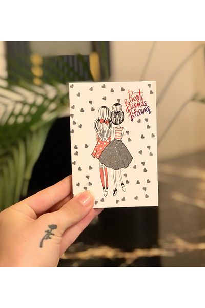 Gift Moda Μίνι άλμπουμ με λεπτομέρεια σχεδίασης Best Friends