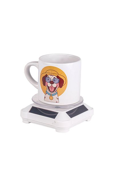 Nobbystar Solar Powered Rotating White Stand