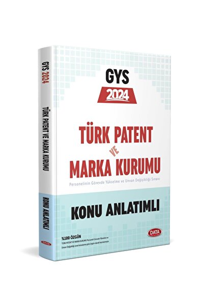Data Yayınları Türk Patent Ve Marka Kurumu Gys Konu Anlatımlı