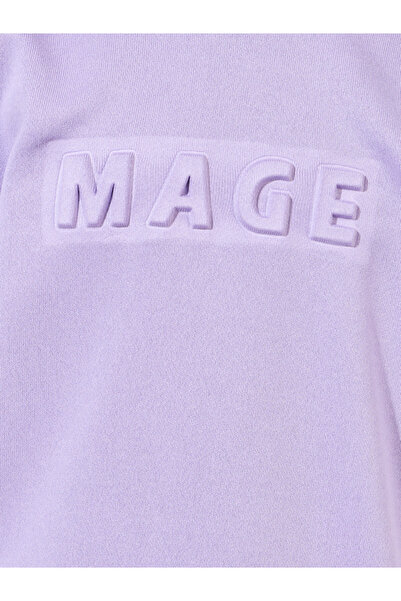 Styli Embossed Print Drop Shoulder Sweatshirt & Joggers Set