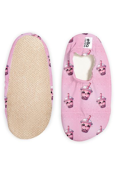 Ella Bonna Non-Slip Sole, Unisex Baby, Children's Sea Shoes, Pool Booties, Powder Tea