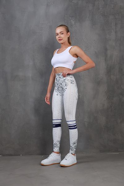 Miss Prova Jambiere sport cu talie înaltă, imprimate digital, MISSTA2371