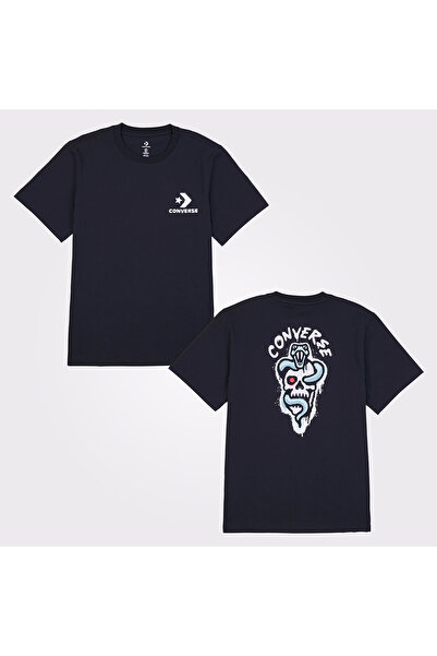 Converse Erkek Baskılı Siyah T-Shirt