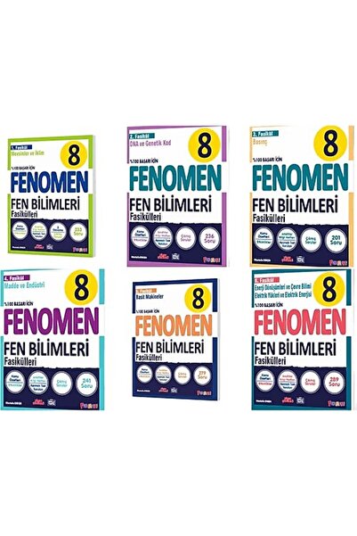 Genel Markalar Fenomen Okul Yayınları LGS 8. Sınıf Fen Bilimleri Fasikül Seti...