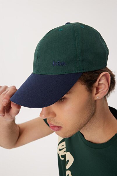 Lee Cooper قبعة ويلز للرجال مصنوعة من القطن بنسبة 100% باللون الأخضر الزمردي ...