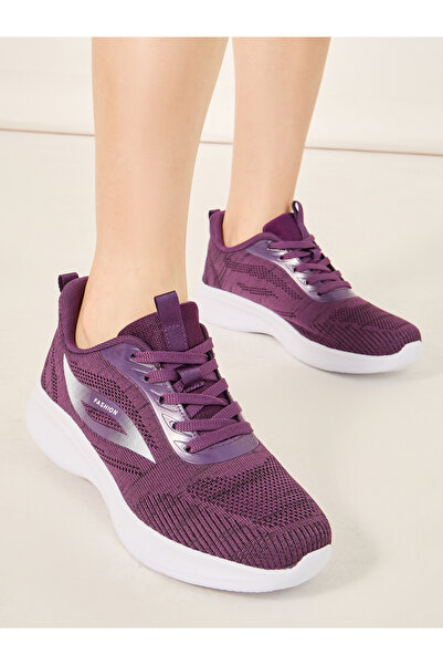 Styli Fashion Logo Print Lace Up Sneakers