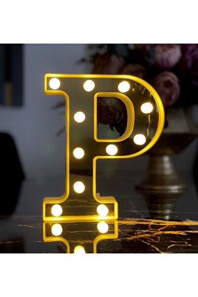 Gift Moda 3d Işıklı Led Harf Dekoratif Aydınlatma Büyük Boy