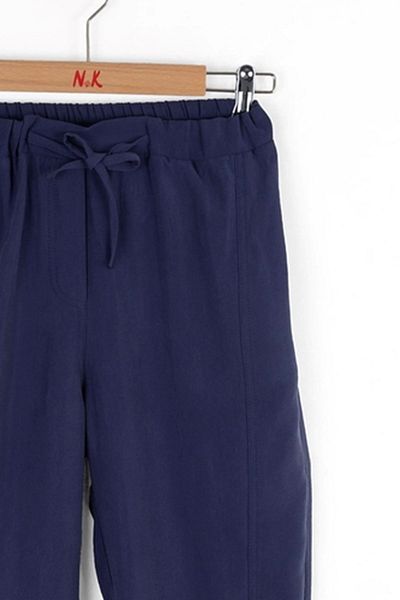 nk kids Nk Ki̇ds 58811 Girl's Indigo Potted Pants
