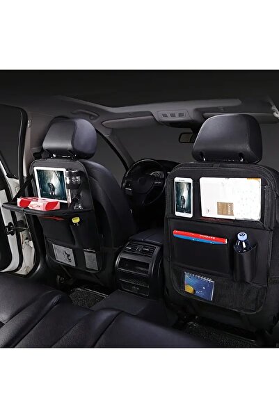 ZEYZEN Araba Arka Koltuk Düzenleyici Araç Tablet Telefon Tutucu Çok Cepli Yemek Etkinlik Masalı Organizer
