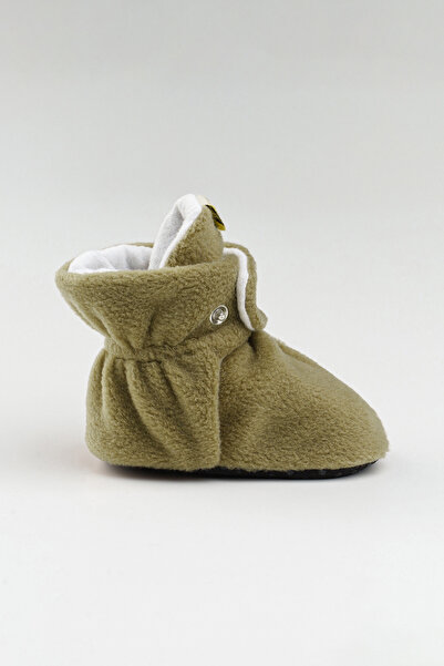 pufien Non-Slip Sole First Step Shoes Khaki Baby Booties